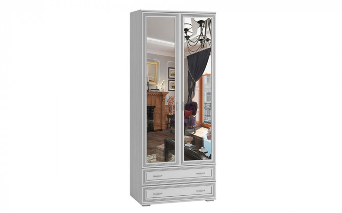 Шкаф 2х дверный с зеркалом "Ливорно" ЛШ-23